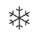 eine einzelne Schneeflocke